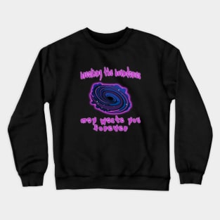 dark black hole Crewneck Sweatshirt